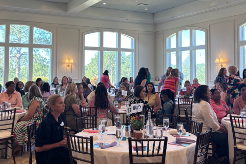 The room was packed with excited energy